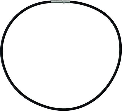Ernstes Design Damen Collier Kautschukseil 40cm Schwarz KS3C-40